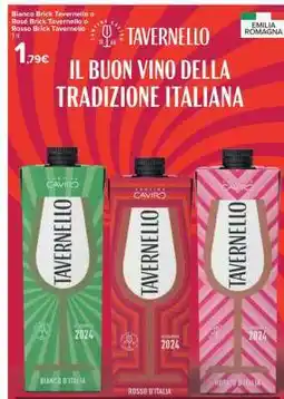 Carrefour Bianco Brick Tavernello o Rosé Brick Tavernello o Rosso Brick Tavernello 1 lt offerta