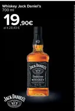 Carrefour Whiskey Jack Daniel's offerta