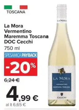 Carrefour La Mora Vermentino Maremma Toscana DOC Cecchi offerta