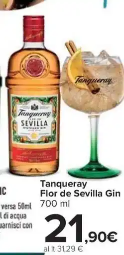 Carrefour Tanqueray Flor de Sevilla Gin offerta