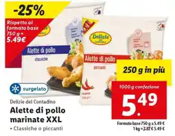 Lidl Alette di pollo marinate XXL offerta