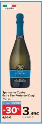 Carrefour Spumante Cuvèe Extra Dry Porta dei Dogi offerta