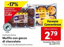 Lidl Muffin con gocce di cioccolato offerta