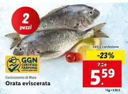 Lidl Orata Eviscerata offerta