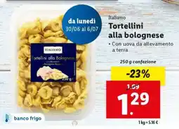 Lidl Tortellini alla Bolognese offerta