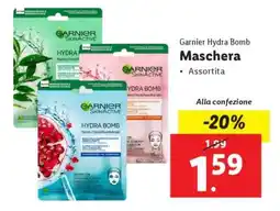 Lidl Garnier Hydra Bomb maschera offerta
