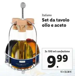 Lidl Set da tavolo olio e aceto offerta