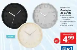 Lidl LIVARNO home Orologio da parete offerta