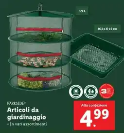 Lidl PARKSIDE Articoli da giardinaggio offerta