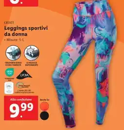Lidl CRIVIT Leggings sportivi da donna offerta