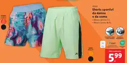 Lidl CRIVIT Shorts sportivi da donna o da uomo offerta