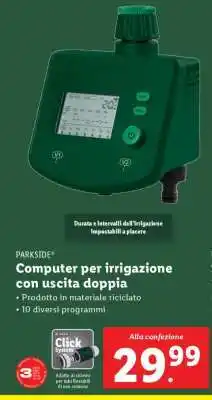 Lidl PARKSIDE Computer per irrigazione con uscita doppia offerta