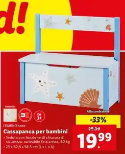 Lidl Cassapanca per bambini offerta