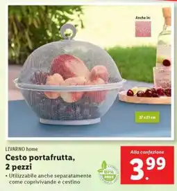 Lidl Cesto portafrutta, 2 pezzi offerta