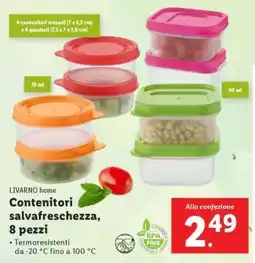 Lidl Contenitori salvafreschezza, 8 pezzi offerta