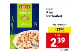 Lidl Carosio Riso parboiled offerta
