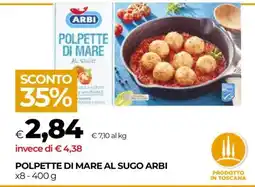 Coop POLPETTE DI MARE AL SUGO ARBI offerta