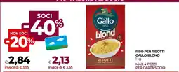 Coop RISO PER RISOTTI GALLO BLOND 1kg offerta
