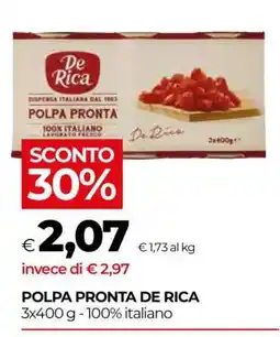Coop POLPA PRONTA DE RICA offerta