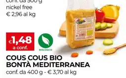Coop Cous Cous Bio Bontà Mediterranea offerta