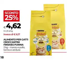 Coop Alimento per gatti croccantini Friskies Purina offerta