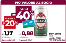 Coop Birra Beck's offerta