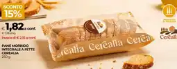 Coop PANE MORBIDO INTEGRALE A FETTE CEREALIA offerta
