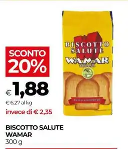 Coop Biscotto Salute Wamar offerta