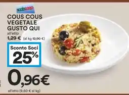 Coop COUS COUS VEGETALE GUSTO QUI offerta