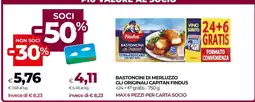 Coop BASTONCINI DI MERLUZZO GLI ORIGINALI CAPITAN FINDUS offerta