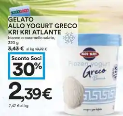 Coop GELATO ALLO YOGURT GRECO KRI KRI ATLANTE offerta