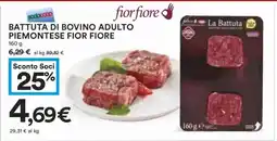 Coop BATTUTA DI BOVINO ADULTO PIEMONTESE FIOR FIORE offerta