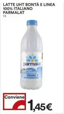 Coop Latte UHT Bontà e Linea 100% Italiano Parmalat offerta