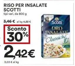 Coop RISO PER INSALATE SCOTTI offerta