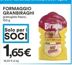 Coop FORMAGGIO GRANBIRAGHI offerta
