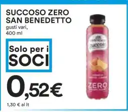 Coop Succoso Zero San Benedetto offerta