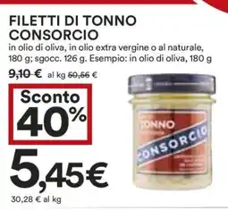 Coop FILETTI DI TONNO CONSORCIO offerta