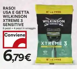 Coop RASOI USA E GETTA WILKINSON XTREME 3 SENSITIVE offerta