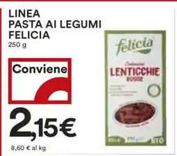 Coop LINEA PASTA AI LEGUMI FELICIA offerta