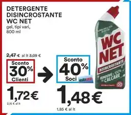 Coop DETERGENTE DISINCROSTANTE WC NET offerta