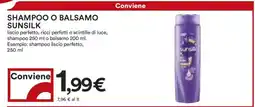 Coop Shampoo o Balsamo Sunsilk offerta