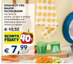 Esselunga SPAGHETTI VEG MAKER FACKELMANN offerta