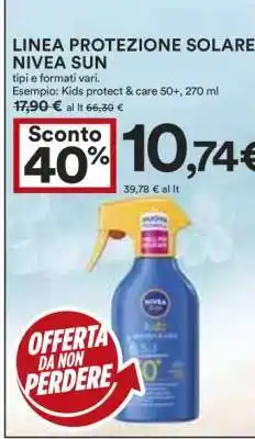 Coop LINEA PROTEZIONE SOLARE NIVEA SUN offerta