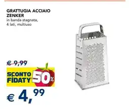 Esselunga GRATTUGIA ACCIAIO ZENKER offerta