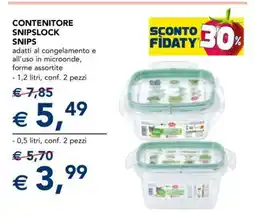 Esselunga CONTENITORE SNIPSLOCK SNIPS 1,2 litri offerta