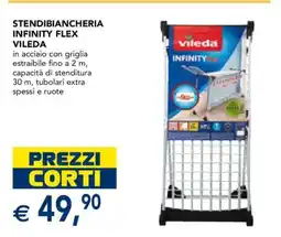 Esselunga Stendibiancheria Infinity Flex Vileda offerta