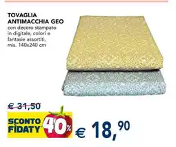 Esselunga TOVAGLIA ANTIMACCHIA GEO offerta