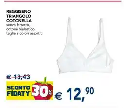 Esselunga REGGISENO TRIANGOLO COTONELLA offerta
