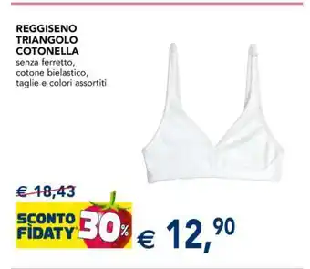Esselunga REGGISENO TRIANGOLO COTONELLA offerta