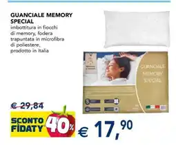 Esselunga GUANCIALE MEMORY SPECIAL offerta